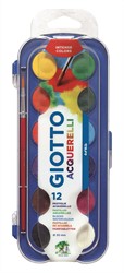 Giotto Giotto - Box Of 12 Colour Blocks 30Mm + Brush