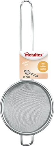 Metaltex theezeef RVS - 7cm - fijnmazig roestvrijstalen filter