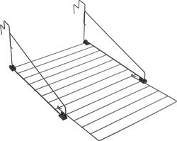 Metaltex droogrek - hangend droogrek 9 meter mat zwart balkon radiator