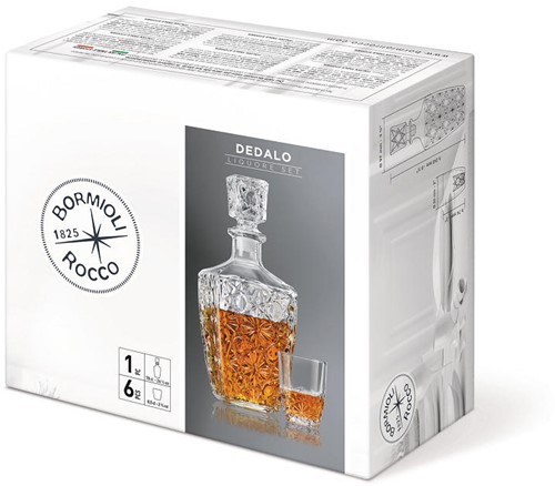 Bormioli Dedalo Whiskey Set 7-delig