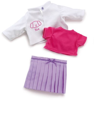 Trudi Trudi kleding 30 cm. Set paarse rokje