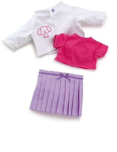 Trudi Trudi kleding 30 cm. Set paarse rokje