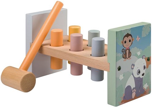 Jouéco houten hamerbank - educatief speelgoed voor peuters-2