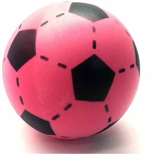 Twisk zachte foam voetbal roze - 20 cm speelgoedbal voor kinderen