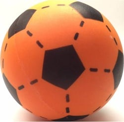 Soft foam zachte voetbal Oranje - 20cm