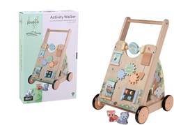 Jouéco houten activiteiten babywalker The Wildies Family loopwagen