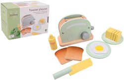 Jouéco houten toaster speelset - ontbijt speelgoed voor kinderen