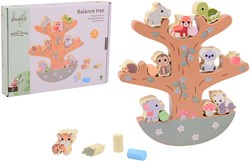 Jouéco - Balanceer boom houten speelgoed met wilde dieren - educatief