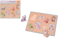 Jouéco houten dierenpuzzel Wildies Family - educatief speelgoed-2