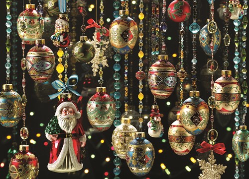 Cobble Hill puzzel Christmas Ornaments - 1000 stukjes