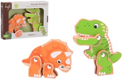 Jouéco houten speelgoed dino set - educatief en duurzaam