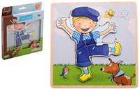 Johntoy Fien en Teun puzzel - educatief kinderspeelgoed karton-2