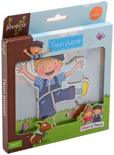Johntoy Fien en Teun puzzel - educatief kinderspeelgoed karton-3