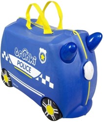 Trunki Kinderkoffer Ride On - Politiewagen Percy met stickers