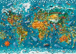 Heye legpuzzel Miniature World 2000 stukjes cartoon puzzel