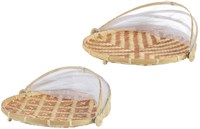 Decoris bamboe foodcover vliegenkap Ø35x22cm FSC duurzaam