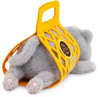 Orange Toys knuffel kat Milo grijs 35 cm pluche speelgoed-3