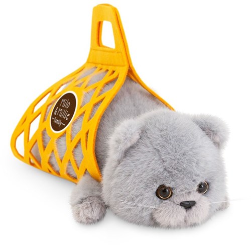 Orange Toys knuffel kat Milo grijs 35 cm pluche speelgoed-2