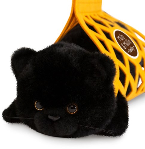 Orange Toys knuffel kat Milo zwart pluche 35 cm speelgoed-2