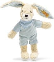 Steiff knuffel konijn Hoppel, blauw
