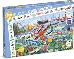 Djeco puzzel - observatiepuzzel Les secrets de la mer 200 stukjes FSC