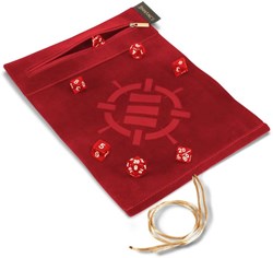 Enhance Gaming dobbelstenen set rood - Dice Case en 7-delige dobbelstenen