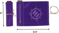 Enhance Gaming dobbelstenen set en paarse Roll on a Scroll dobbelstenen etui-2