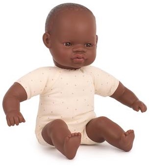 Miniland babypop Afrikaans 32cm educatief speelgoed pop-2