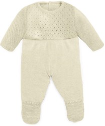 Miniland poppen pyjama wit 40cm - zachte slaapkleding accessoire