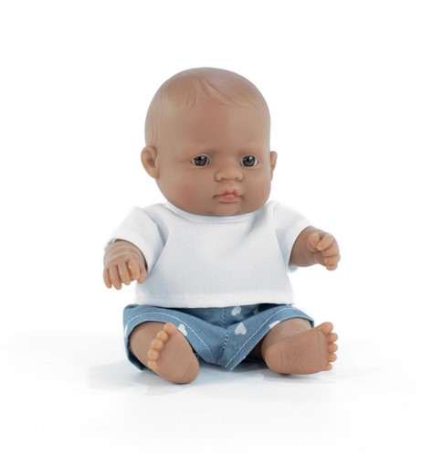 MINILAND Babypop Latijnse Jongen 21cm