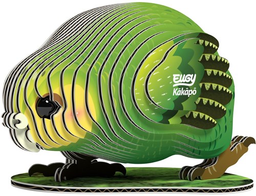 Eugy 3D puzzel Kakapo - duurzaam dieren speelgoed karton