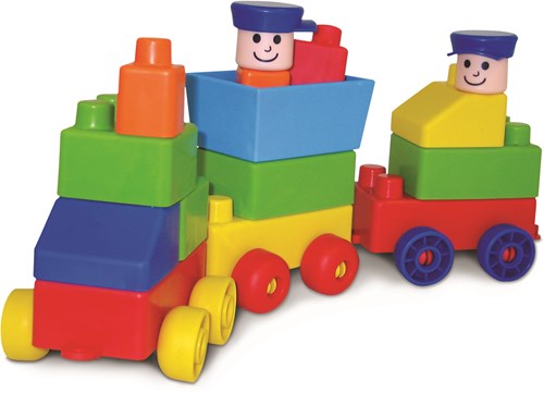 Edushape Mini Edu Trein in tas - 30 delig