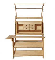 nic houten winkelbalie speelgoedwinkel 4-delig bruin 150x110x90cm