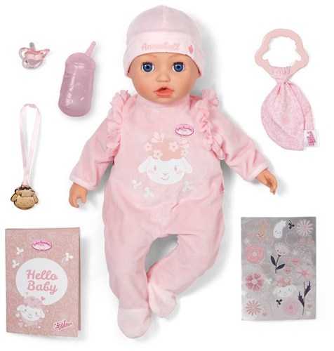 Baby Annabell pop 43cm interactief - realistische babypop speelgoed