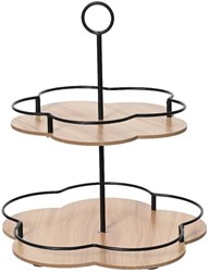 Decoris bamboe etagere - stijlvolle serveerschaal voor lekkernijen