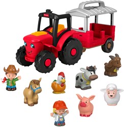 Mattel Little People boerderij tractor speelset met dieren en muziek