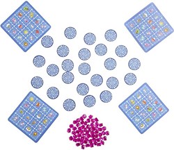 Haba spel Eenhoorn Flonkerglans Flonkerbingo bingospel karton