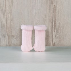 Asi poppenkleding sokken 36-46cm roze - pop accessoires