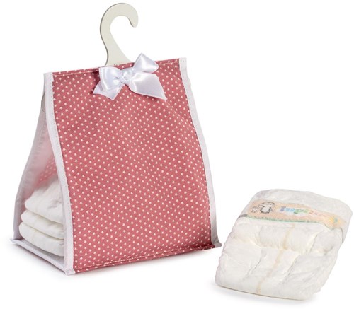 Asi poppenaccessoire luiertas met luiers - poppenverzorging speelgoed