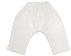 Asi poppenkleding lange katoenen broek wit poppenaccessoire