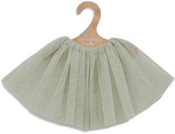 Asi poppenkleding rok tule mint goud - poppenoutfit