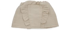Asi poppenrokje - korte rok met kanten rand, zandkleurig, poppenkleding