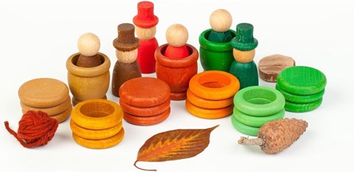 Grapat Houten Speelset Herfst - Fantasie Speelgoed 27 stuks