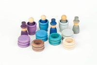 Grapat houten speelset winter - fantasierijk speelgoed 27 stuks