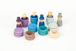 Grapat houten speelset winter - fantasierijk speelgoed 27 stuks