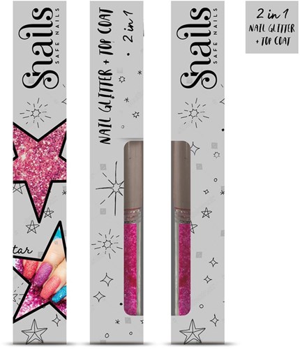 SNAILS Slakken - Nagelglitter 2-in-1