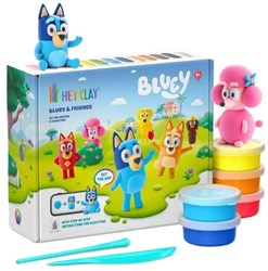 Bluey klei speelset - Hey Clay Bluey 15 blikken kleurrijke klei