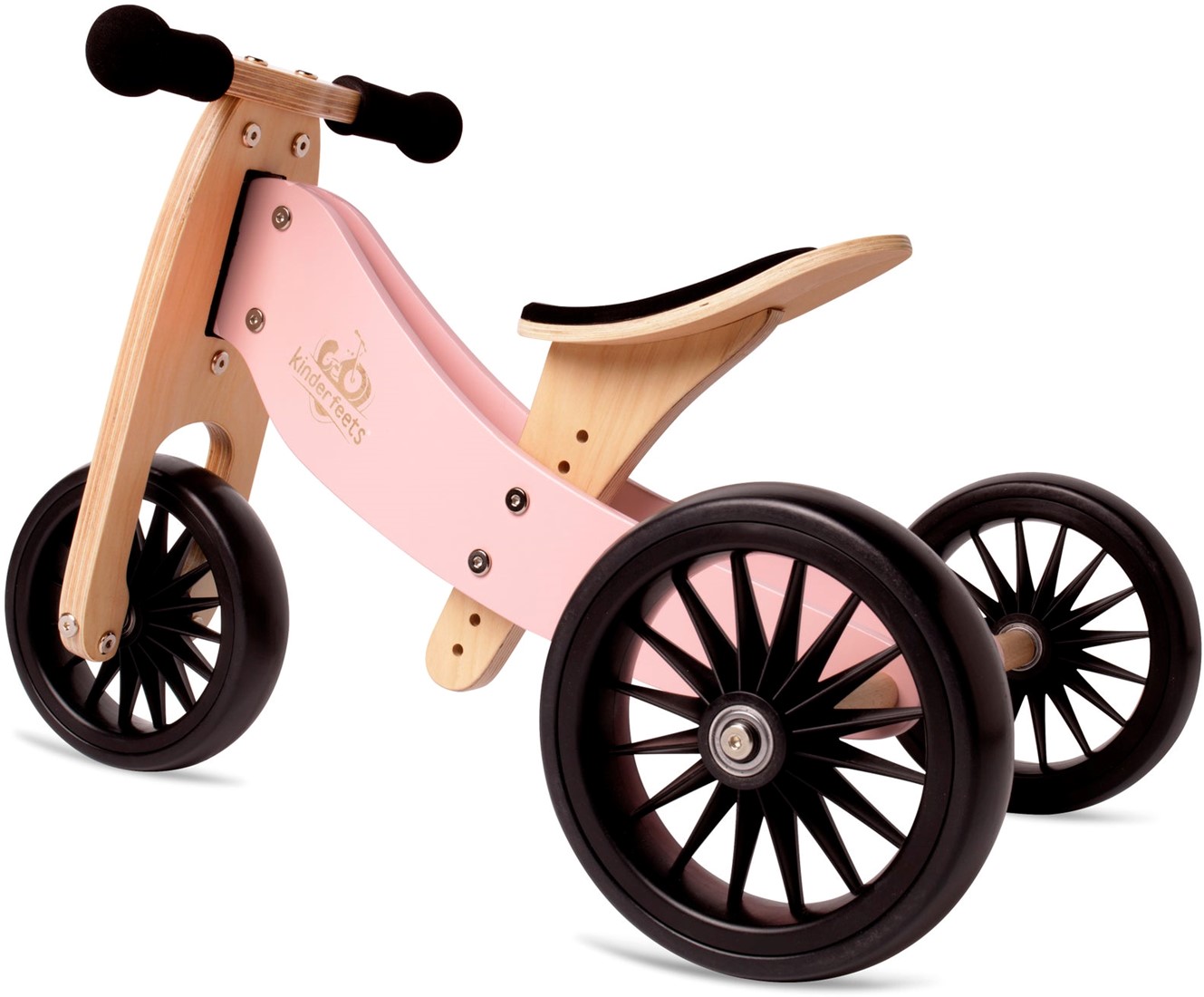 Kinderfeets 2-in-1 houten loopfiets & driewieler Tiny - Rose kopen?
