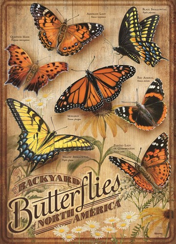 Cobble Hill puzzel Backyard Butterflies - 500 stukjes 
