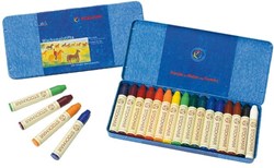 Stockmar waskrijtjes set 16 kleuren bijenwas creatief tekenen